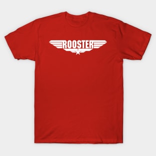 Top Gun Maverick Logo Parody Rooster Retro Vintage 80s T-Shirt